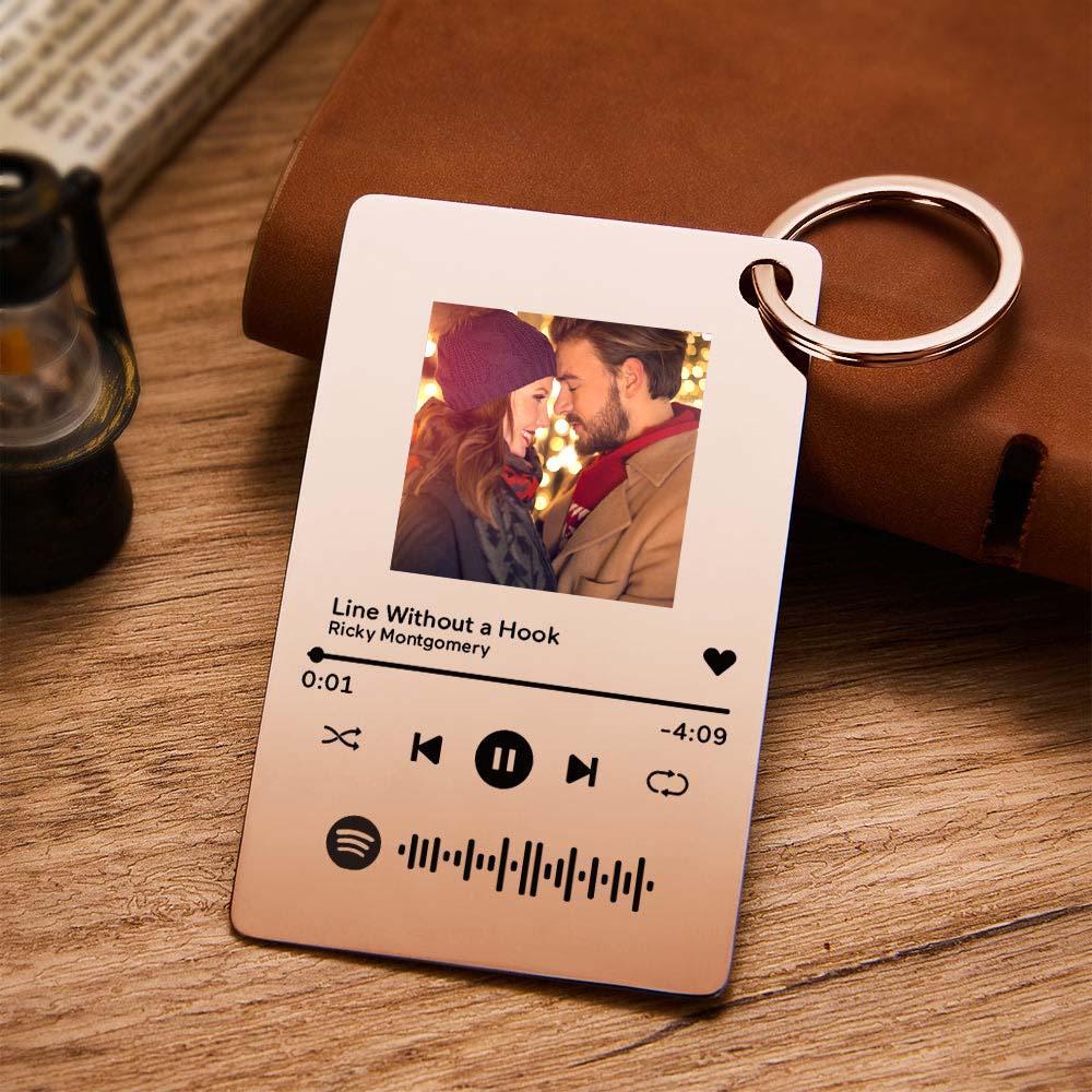 Custom Photo Scannable Spotify Code Music Plaque Valentine's Day Gifts Christmas Gift - soufeeluk