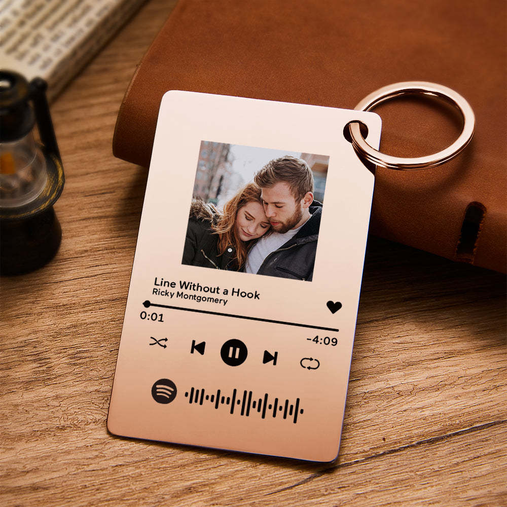Custom Photo Scannable Spotify Code Music Plaque Valentine's Day Gifts Christmas Gift - soufeeluk