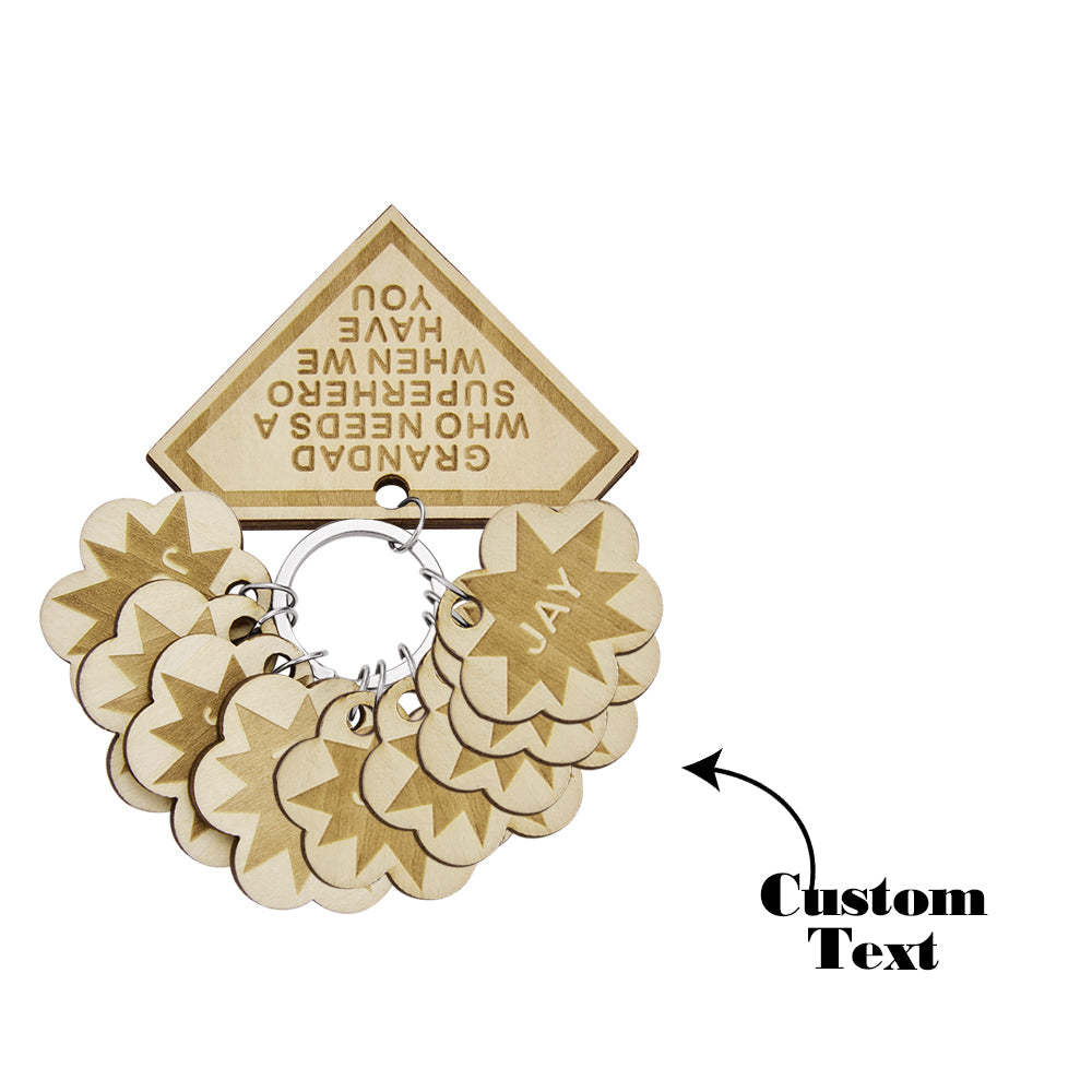 Custom Engraved Keychain Custom Name Diamond Family Gifts - soufeeluk