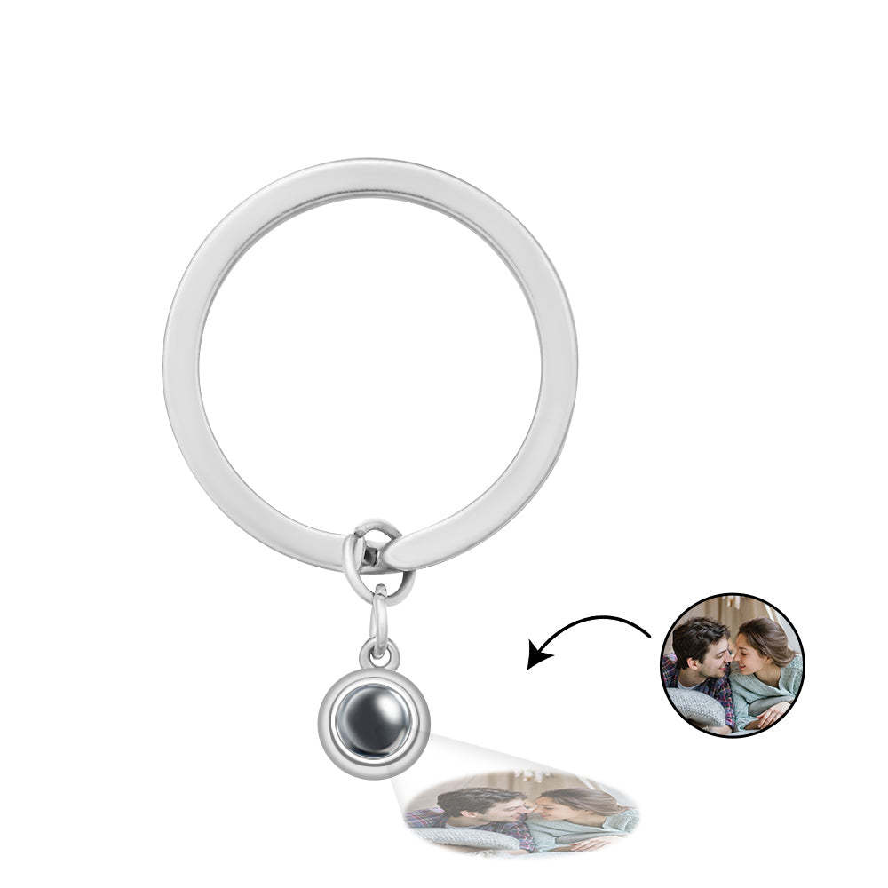 Custom Photo Projection Keychain Personalized Key Ring Exquisite Mother's Day Gifts For Her