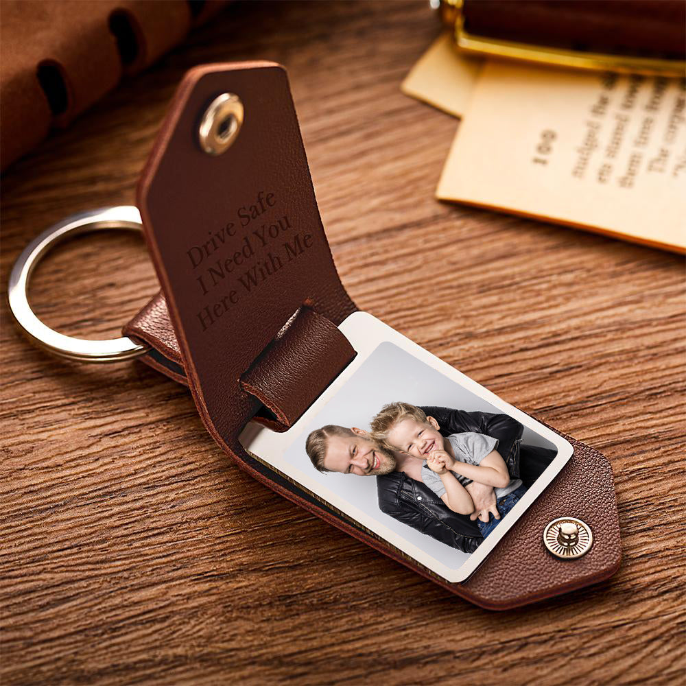 Unique Personalised Anniversary Calendar Date Photo Keychain Engagement Date Calendar Gift Father's Day Gift - soufeeluk
