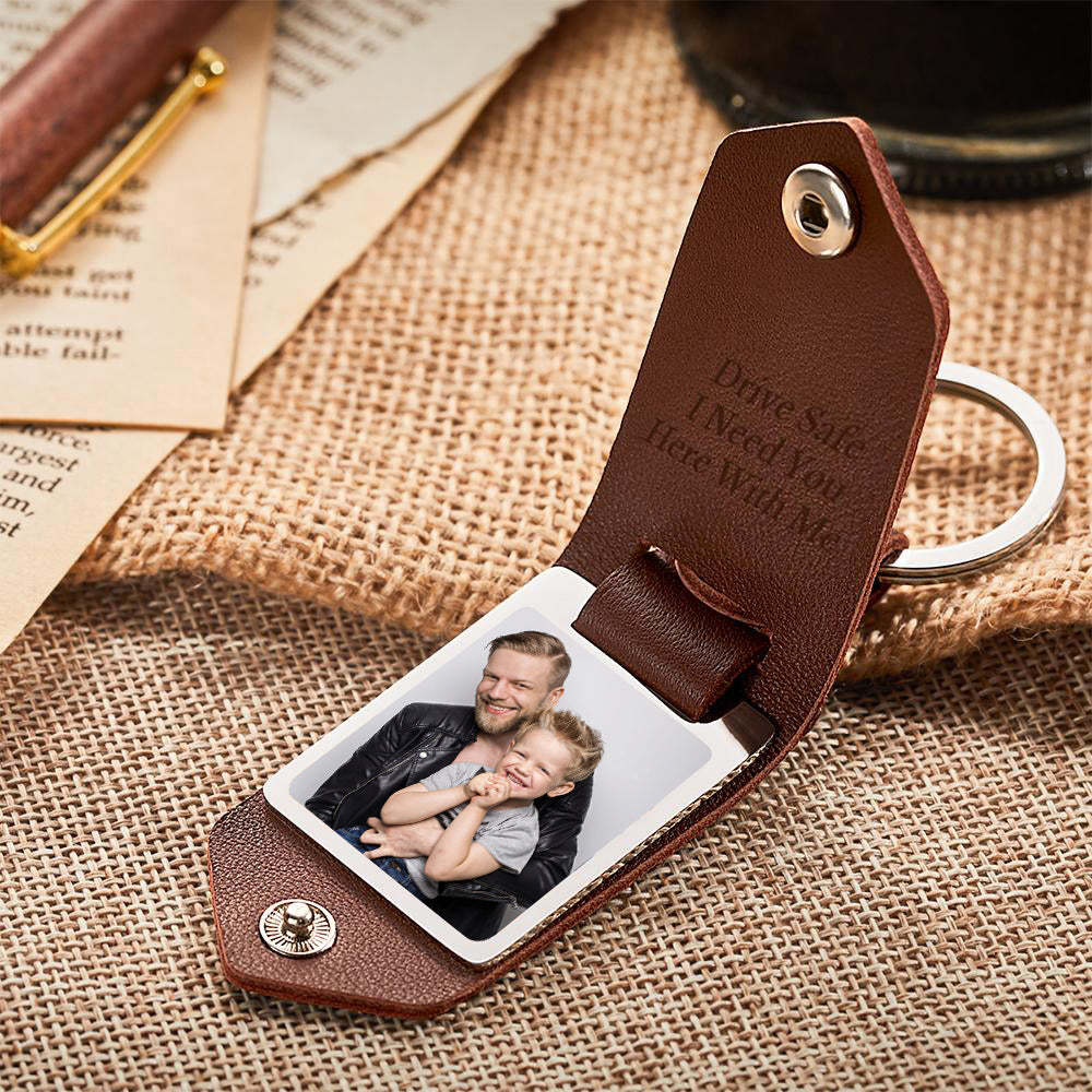Unique Personalised Anniversary Calendar Date Photo Keychain Engagement Date Calendar Gift Father's Day Gift - soufeeluk
