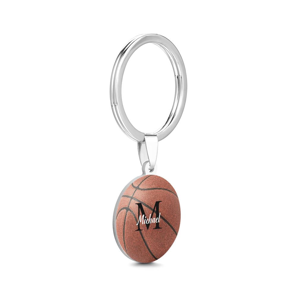 Personalised Basketball Keychain Custom Text Key Chains - soufeeluk