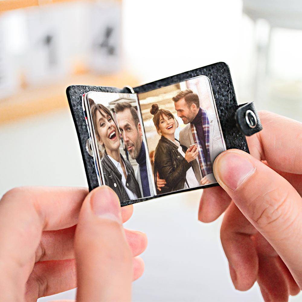 Custom Photo Engraved Keychains Creative Album Anniversary Gifts For Couples - soufeeluk