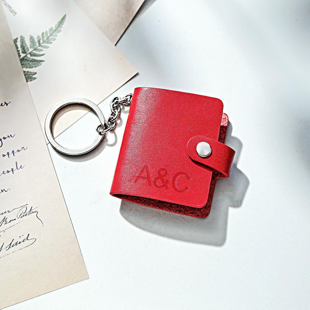 Custom Photo Engraved Keychains Creative Album Anniversary Gifts For Couples - soufeeluk