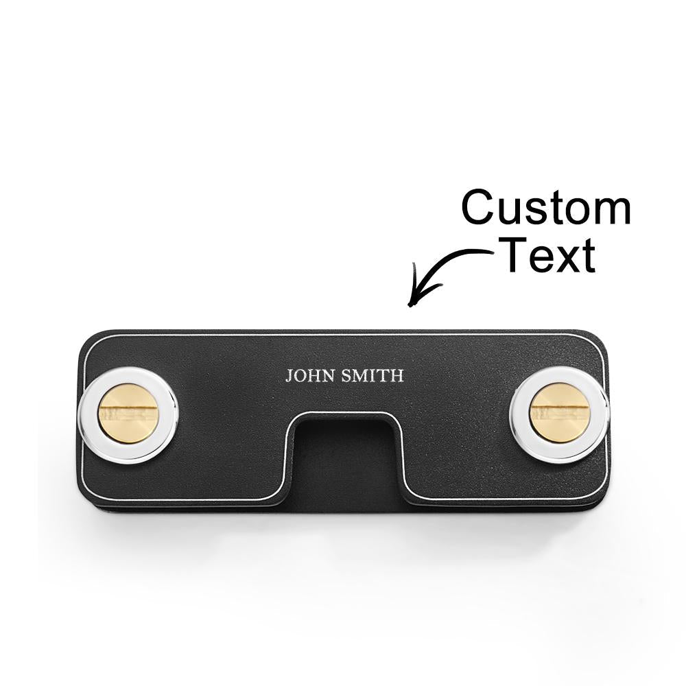 Custom Engraved Keychain Simple Unique Men's Gifts - soufeeluk