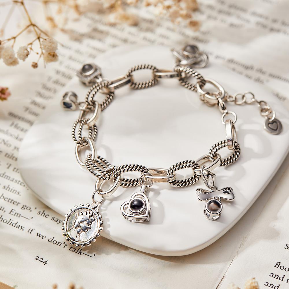 Personalised Optional Photo Projection Bracelet Creative Present for Someone - soufeeluk