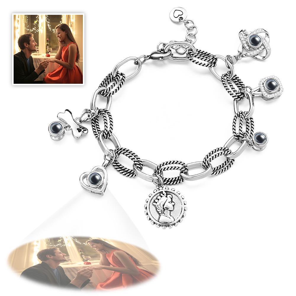 Personalised Optional Photo Projection Bracelet Creative Present for Someone - soufeeluk