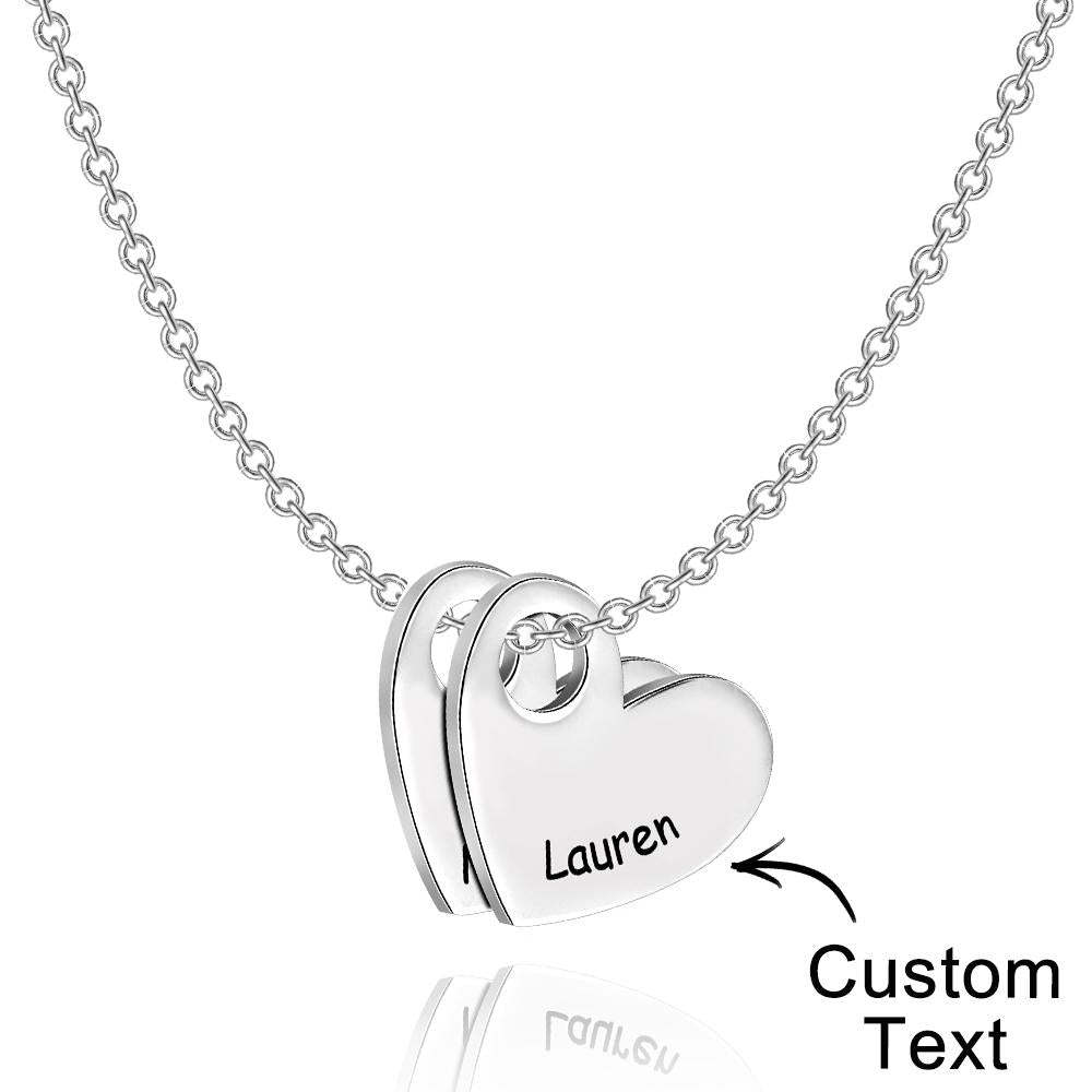 Engraved Love Letter Necklace Fashionable Heart Shaped Necklace For Her - soufeeluk