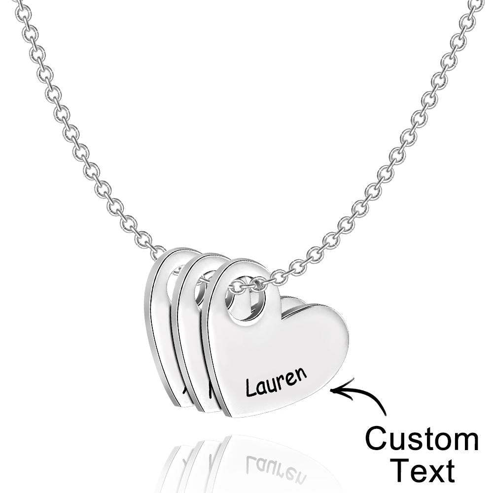 Engraved Love Letter Necklace Fashionable Heart Shaped Necklace For Her - soufeeluk