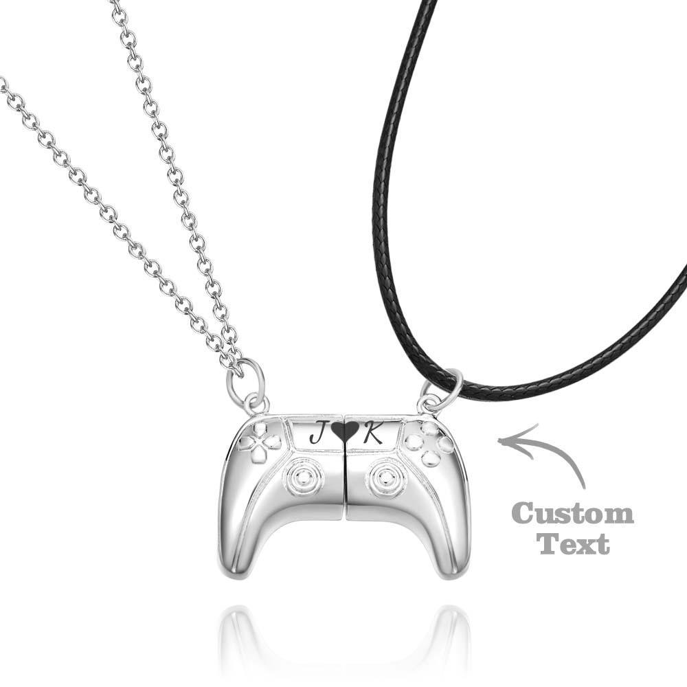 Custom Engraved Necklace Gamepad Creative for Game Couple - soufeeluk