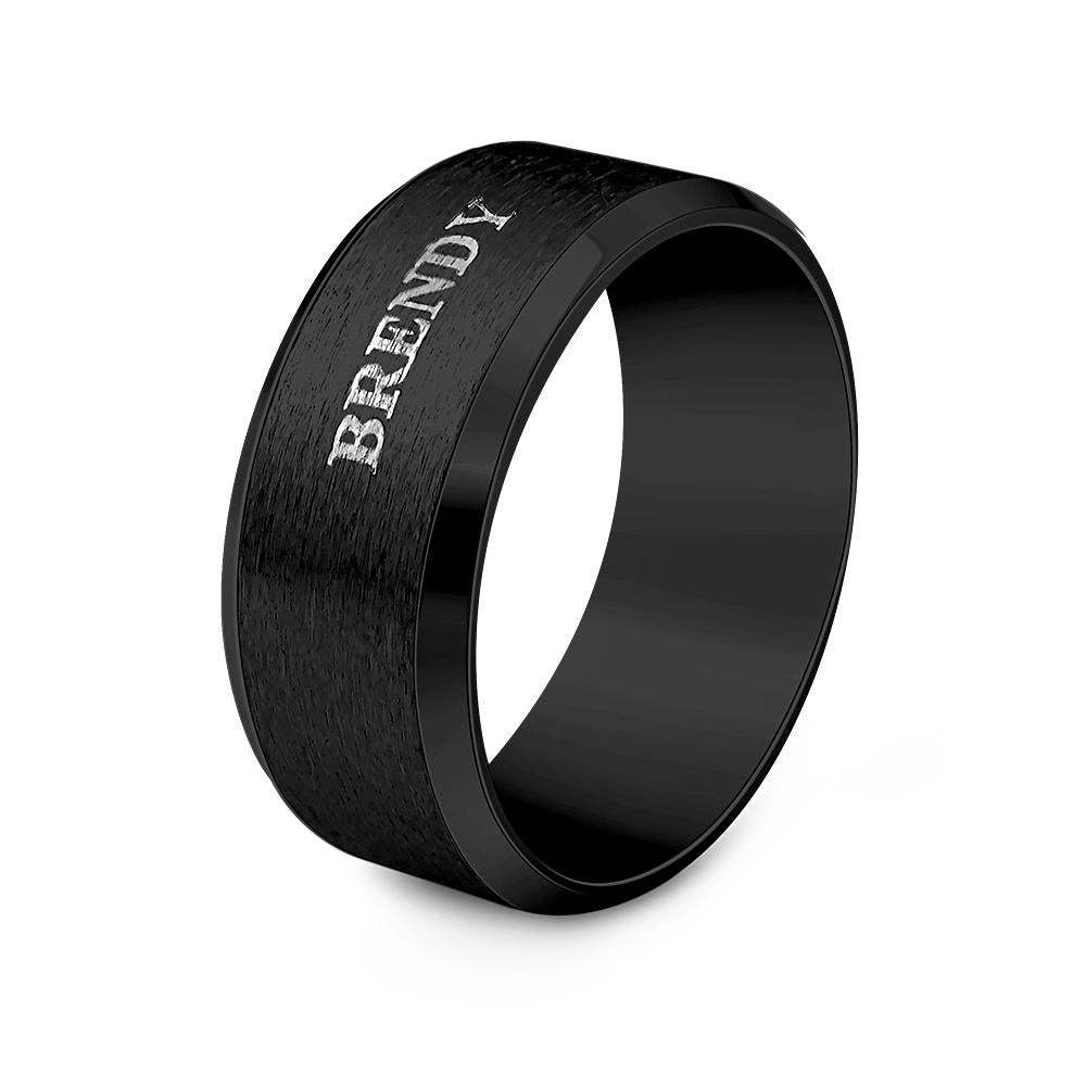 Personalised Name Ring Custom Engagement Ring Men's Personalised Ring - soufeeluk