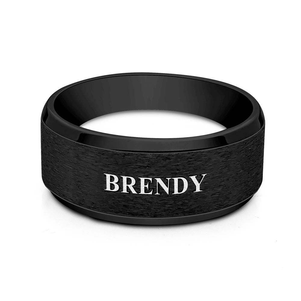 Personalised Name Ring Custom Engagement Ring Men's Personalised Ring - soufeeluk