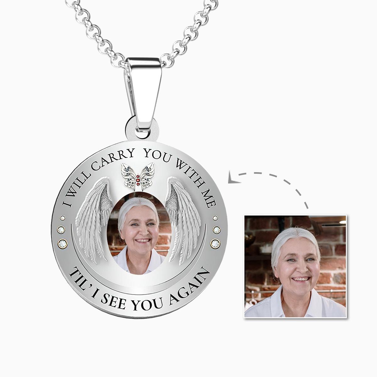 Custom Photo Necklace Vintage Commemorate Metal Gifts - soufeeluk