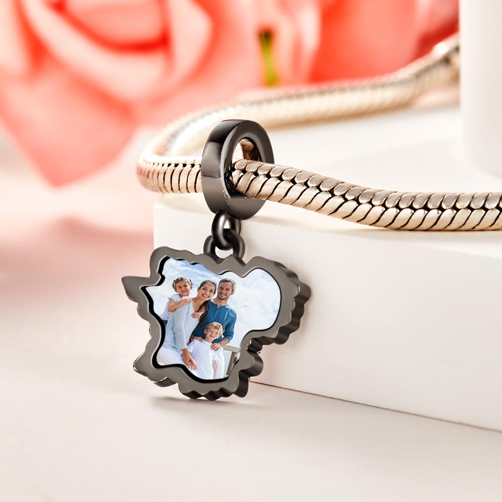 Custom Photo Charm Happy New Year Pendant Dangle Charm Gift for Family - soufeeluk