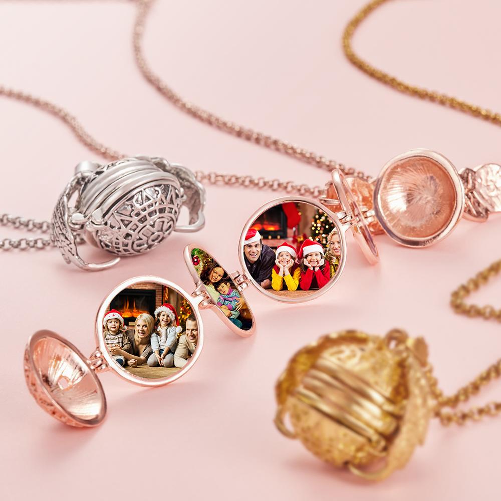 Photo Wings Necklace Pendant Personalised Custom Photo Locket Frame Unique Jewellery Christmas Gifts