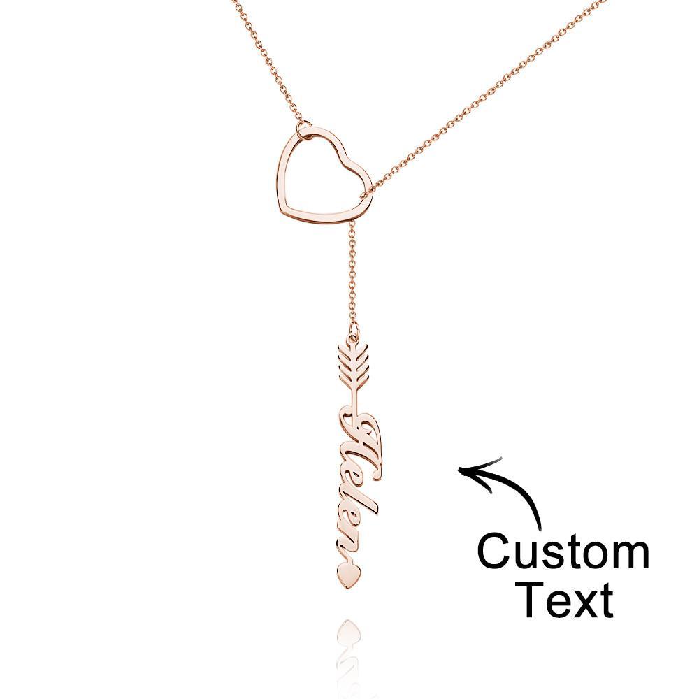 "Out Of Love" Personalised Name Necklace With Heart Perfect Gift for Birthdays Weddings - soufeeluk