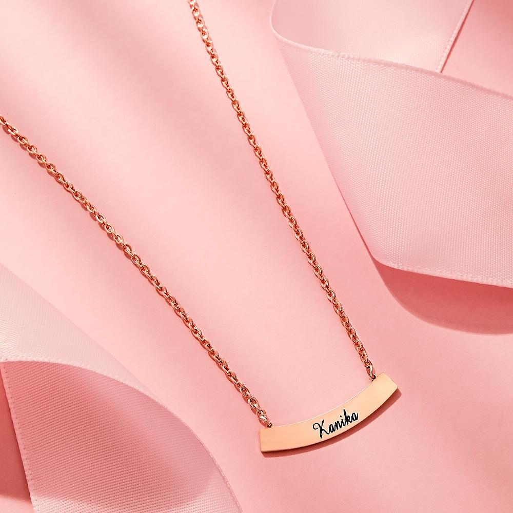 Personalized Stylish Necklace Engraved Pendant Necklace Jewelry for Her - soufeeluk
