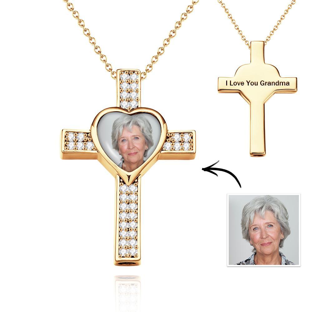Personalised Hip Pop Necklace for Ashes of loved one with Memorial Photo and Text - soufeeluk