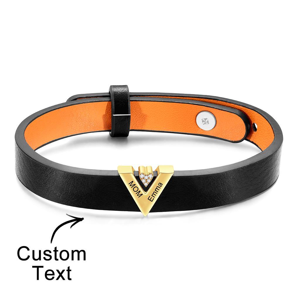 Custom Engraved Bracelet Simple Fashion Advanced Gifts - soufeeluk