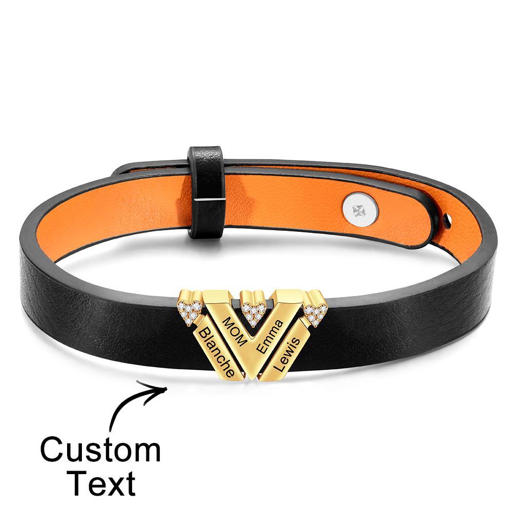 Custom Engraved Bracelet Simple Fashion Advanced Gifts - soufeeluk