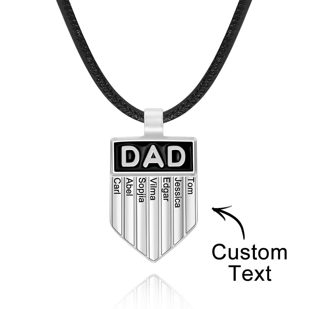 Custom Engraved Necklace Vintage Gifts for Dad - soufeeluk