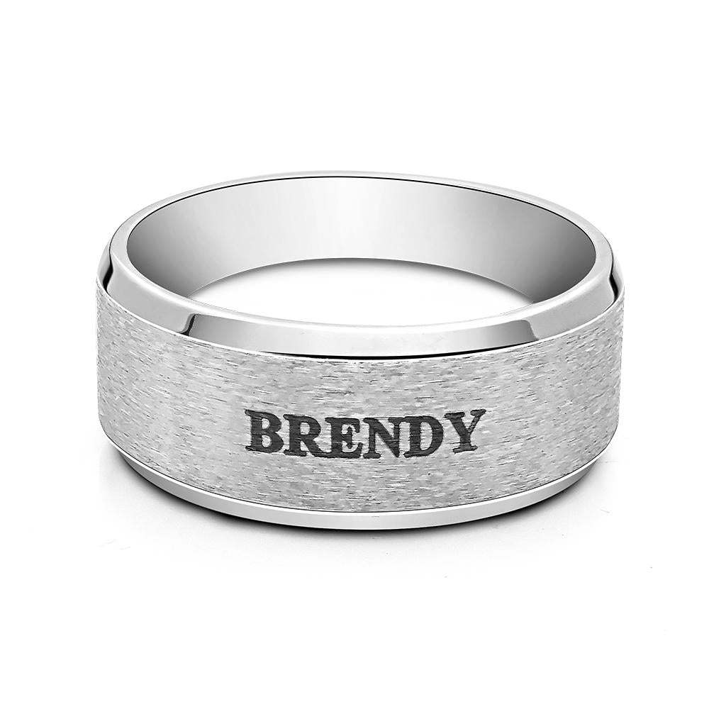 Personalised Name Ring Custom Engagement Ring Men's Personalised Ring - soufeeluk