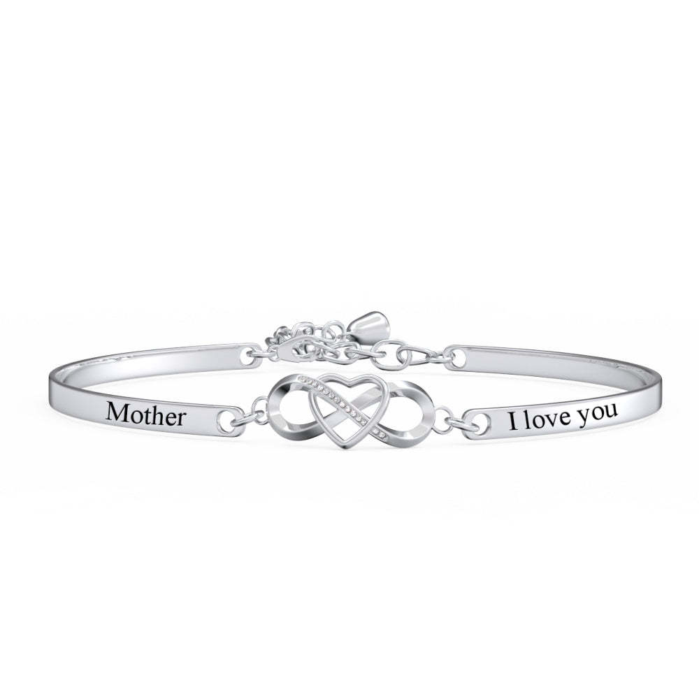 Mothers Day Bracelet Custom Gift for Mom Personalised Engraved Bracelet - soufeeluk