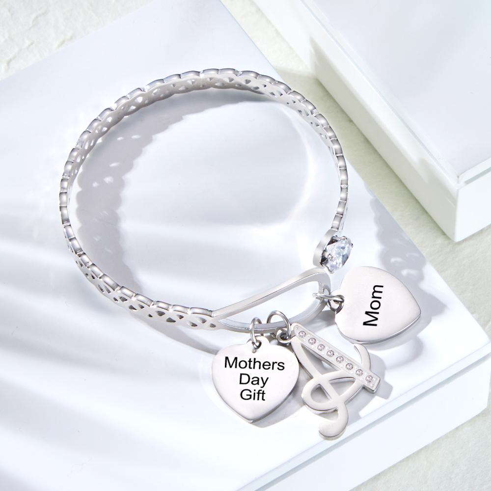 Custom Engraved Bracelet Creative Pendant Hollow Out Design Gifts - soufeeluk