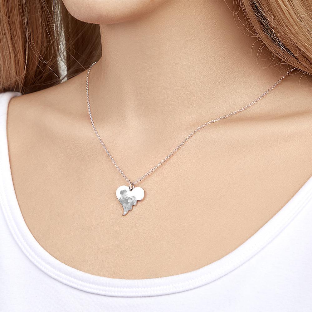 Custom Photo Necklace Love Pendant Necklace Gift for Women - soufeeluk