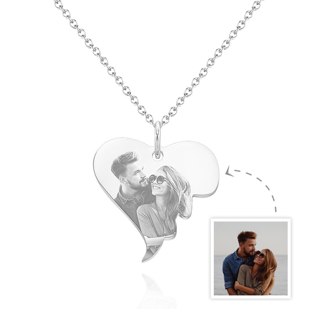 Custom Photo Necklace Love Pendant Necklace Gift for Women - soufeeluk