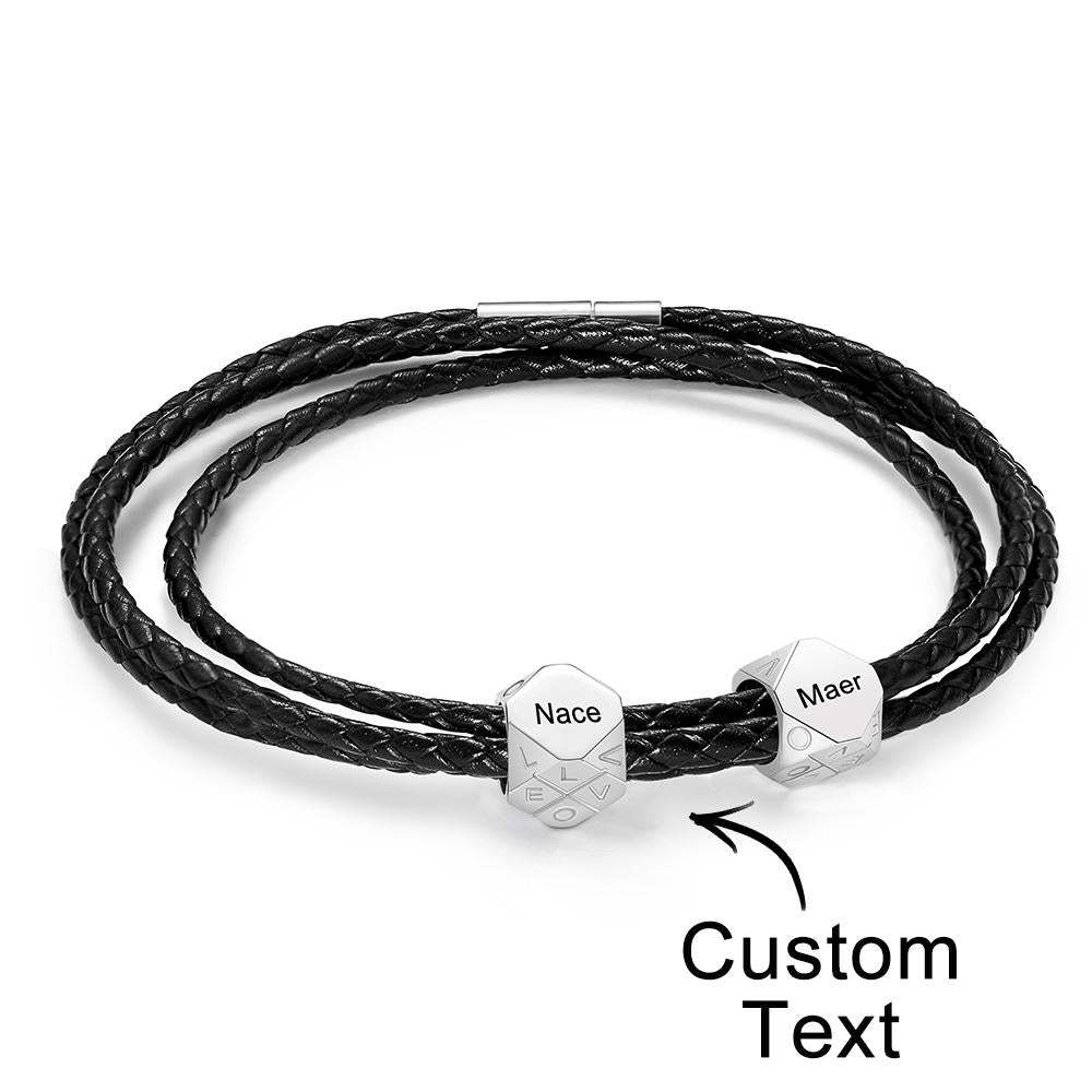 Custom Engraved Bracelet Simple and Versatile Gift for Her - soufeeluk