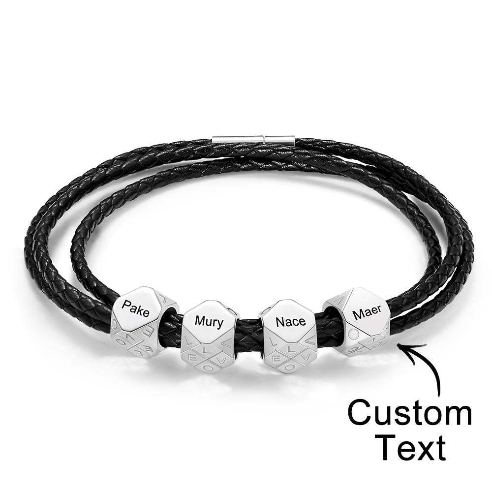 Custom Engraved Bracelet Simple and Versatile Gift for Her - soufeeluk