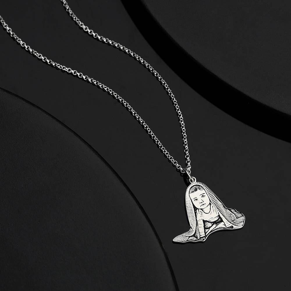 Photo Tag Necklace Stainless Steel with Your Lovely Pet