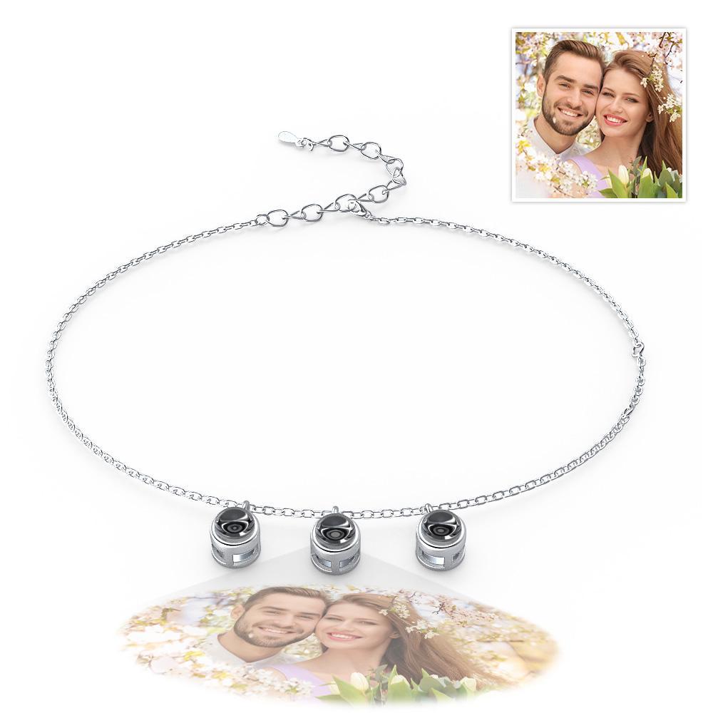 Custom Photo Projection Bracelet Minimalist Gift Memorial Photo Jewelry Trendy Best Friend Gift for Her - soufeeluk