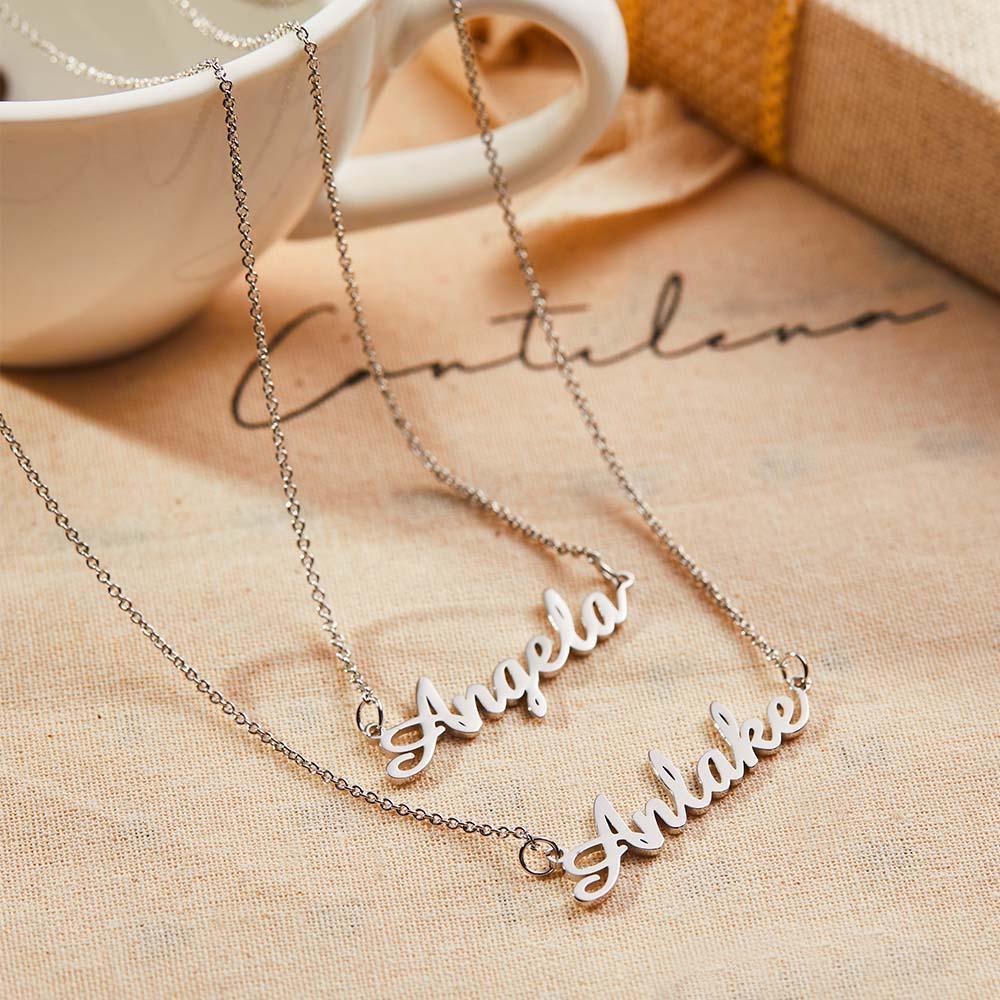"We Two Together" Personalised Double Name Necklace for Friend&Girlfriend Gifts - soufeeluk