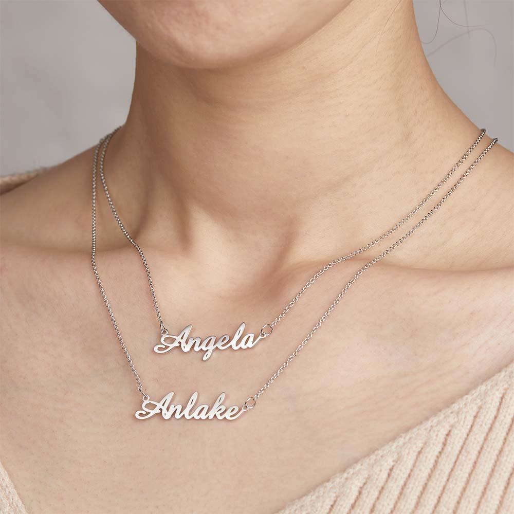 "We Two Together" Personalised Double Name Necklace for Friend&Girlfriend Gifts - soufeeluk
