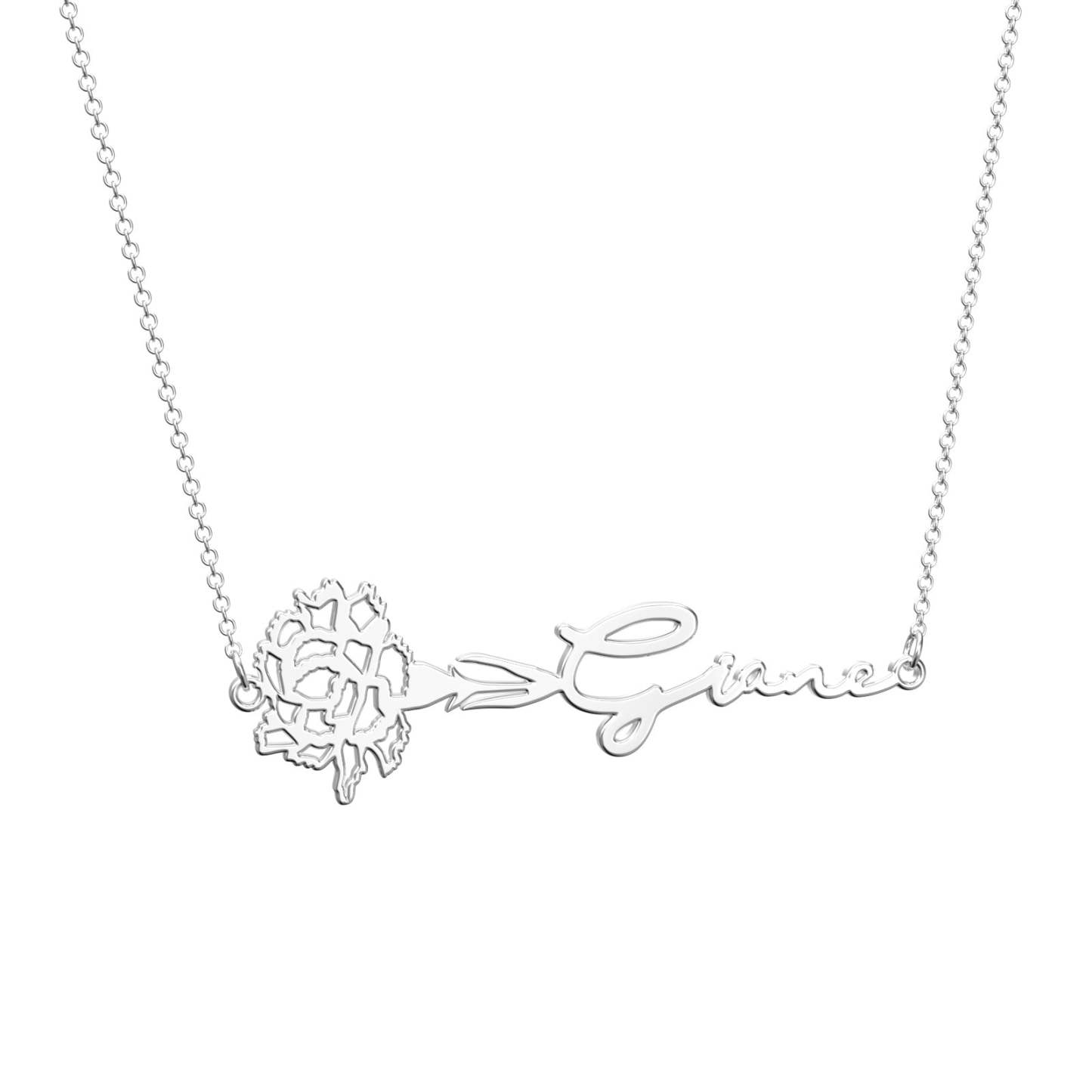 Custom Birthflower Name Necklace, The Best Gift For You - soufeeluk