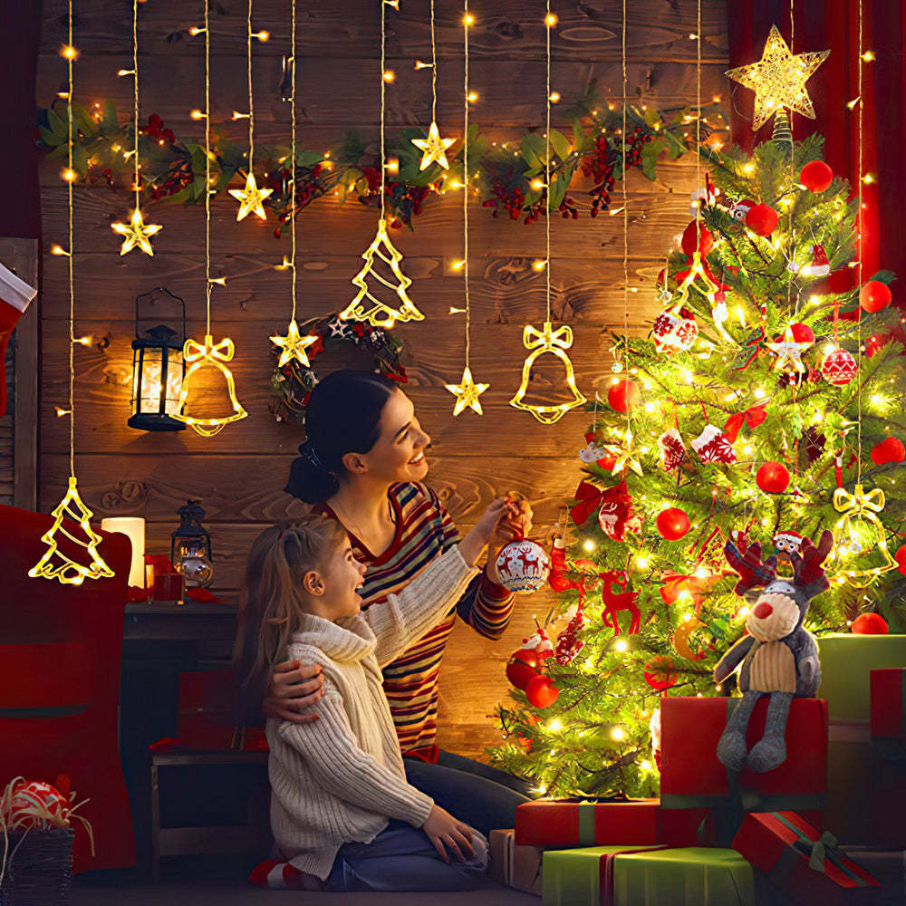 Christmas Decoration String Lights Christmas Hanging Ornaments for Indoor Outdoor Holiday Christmas New Year Party Decorations - soufeeluk