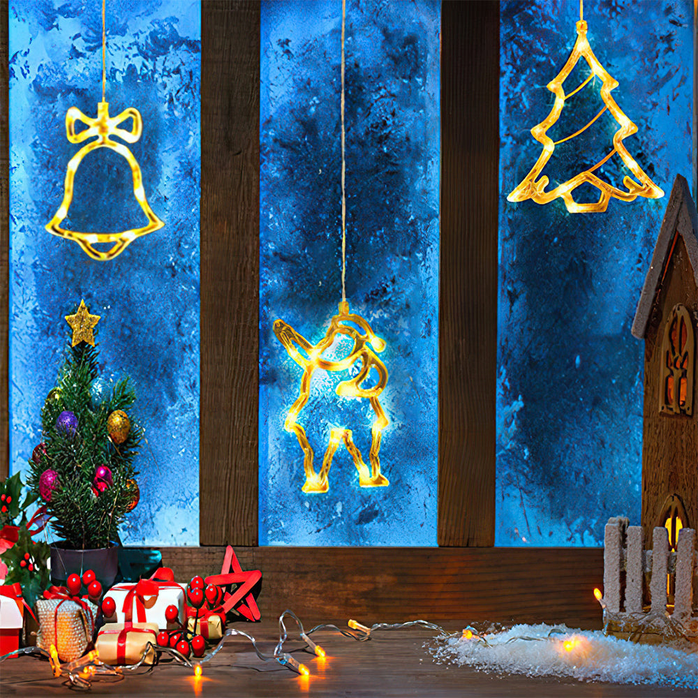 Christmas Decoration String Lights Christmas Hanging Ornaments for Indoor Outdoor Holiday Christmas New Year Party Decorations - soufeeluk