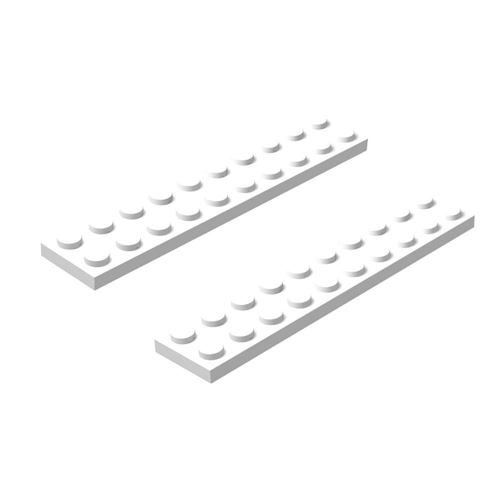 Building Base Plate Set for Building Bricks White 3.1*0.6inch - soufeeluk