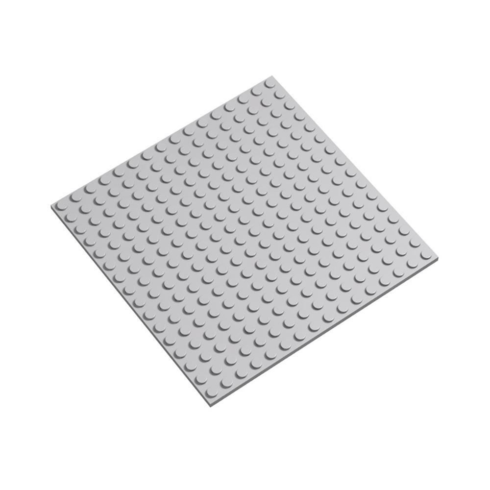 Classic Building Base Plate for Building Bricks Light Grey 5*5inch - soufeeluk