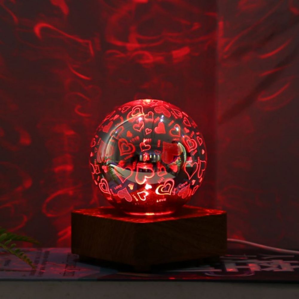 Firework 3D Star Effect Colorful Night Light Projector Lamp Magic Crystal Glass Ball Light - soufeeluk