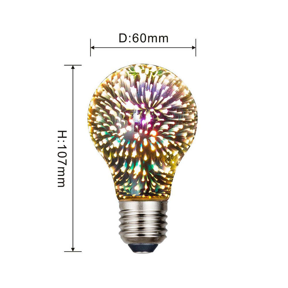 3D Fireworks Decorative Light Bulb Magic Glass Light - soufeeluk