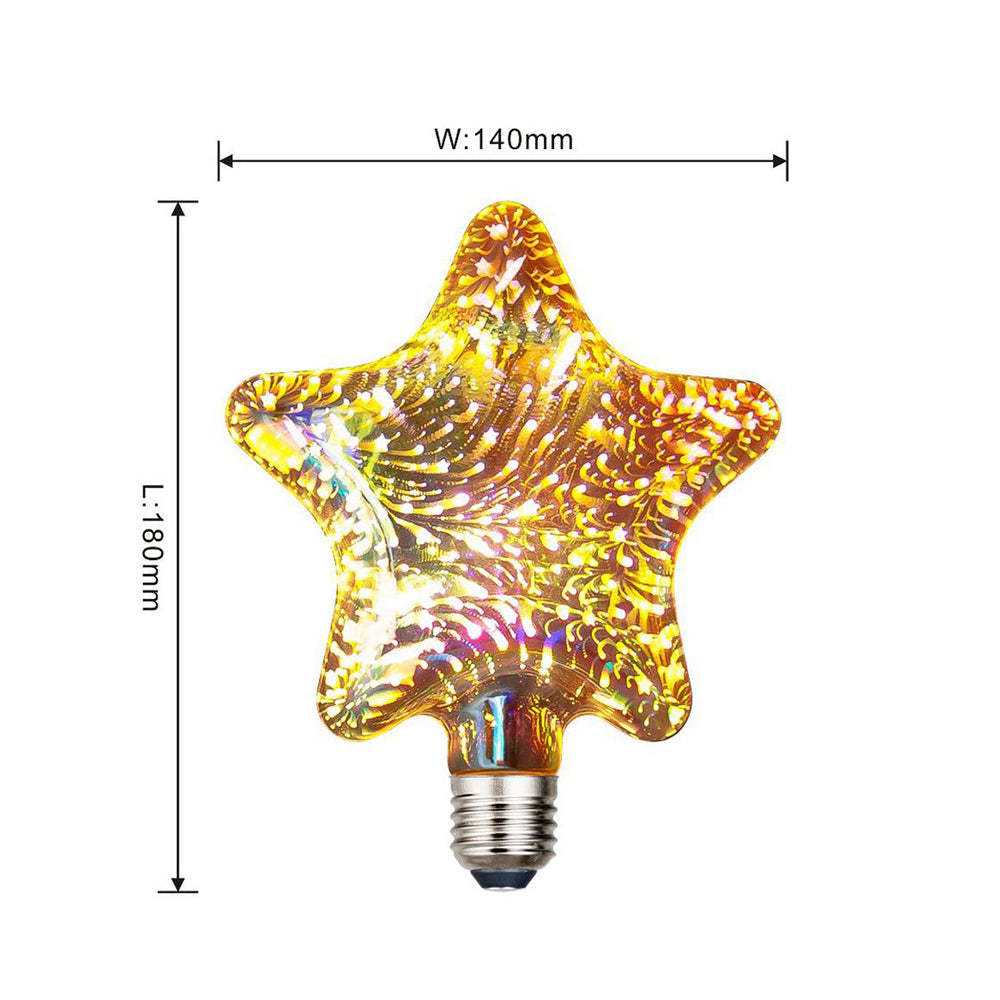 3D Fireworks Decorative Light Bulb Magic Glass Light - soufeeluk