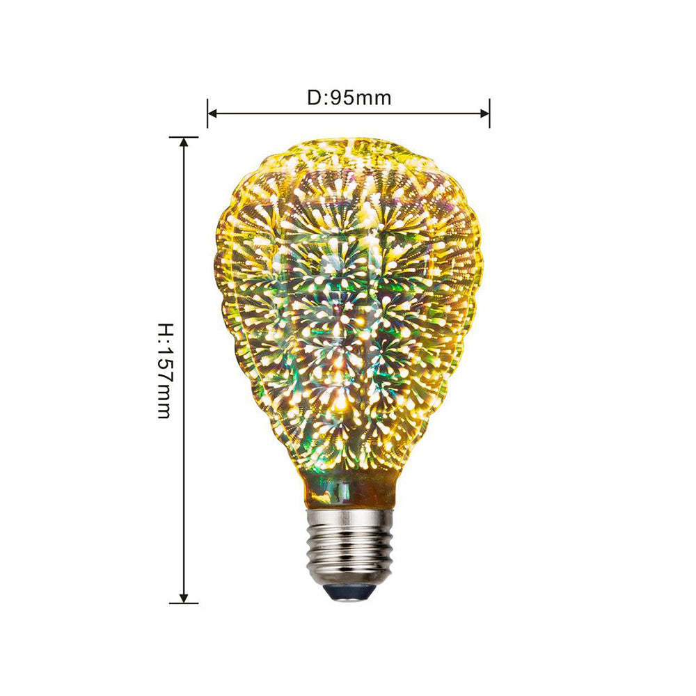 3D Fireworks Decorative Light Bulb Magic Glass Light - soufeeluk