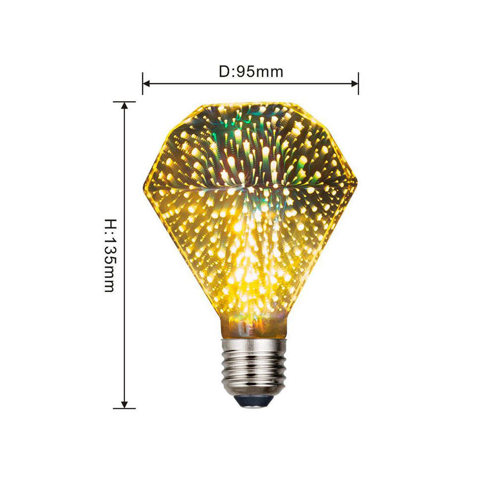 3D Fireworks Decorative Light Bulb Magic Glass Light - soufeeluk