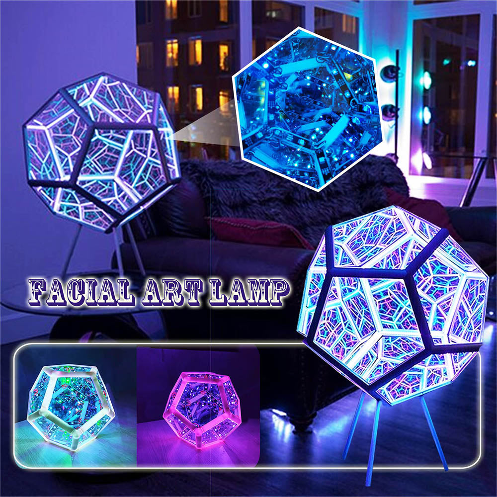 Infinity Dodecahedron Light Creative Color Art Night Light Home Decor Gifts - soufeeluk
