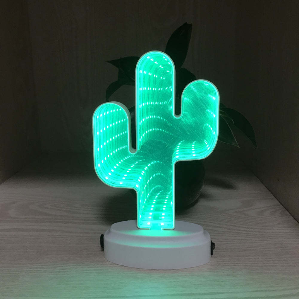 Infinity Mirror Tunnel Light LED Night Light 3D Mirror Light Home Decor Gifts - soufeeluk