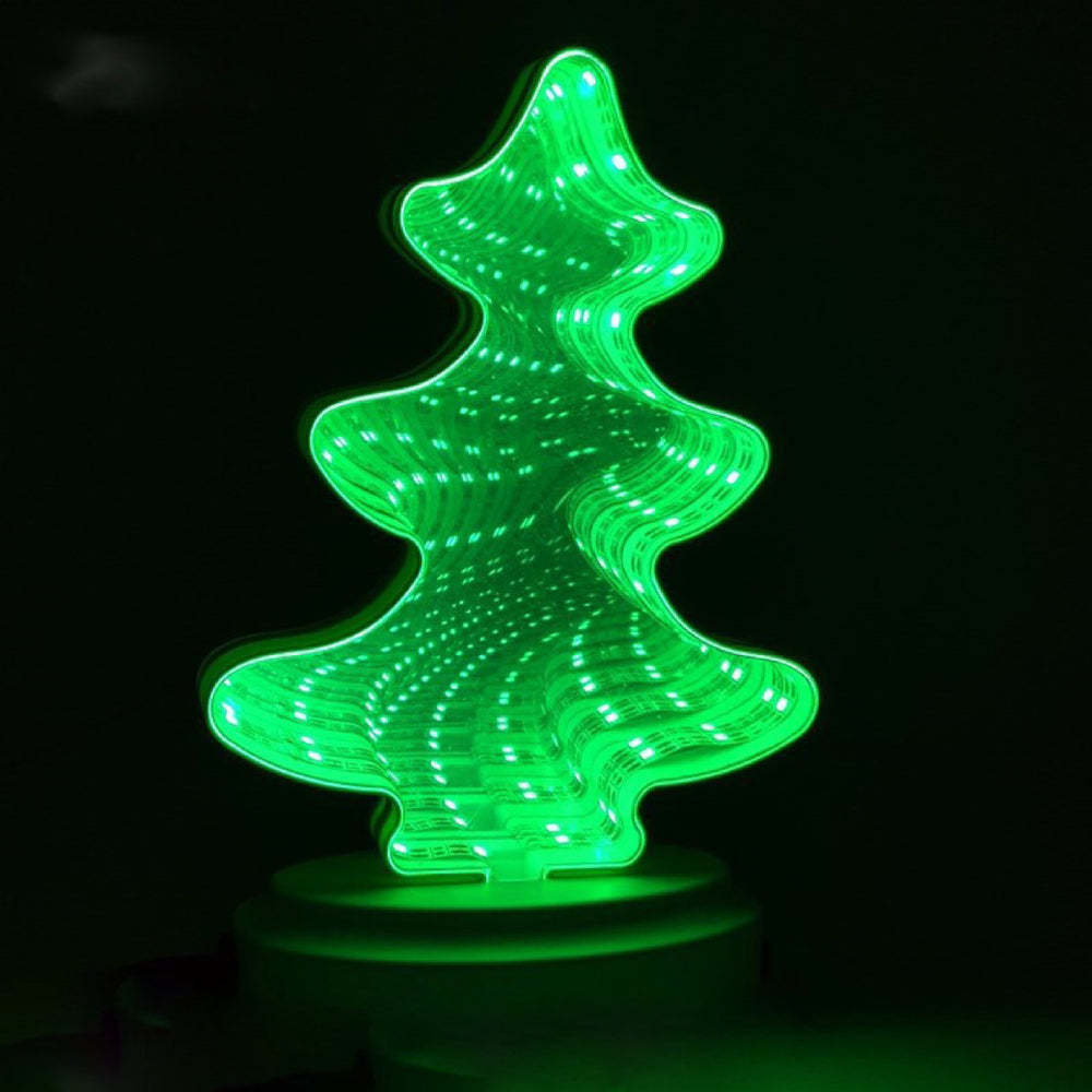 Infinity Mirror Tunnel Light LED Night Light 3D Mirror Light Home Decor Gifts - soufeeluk